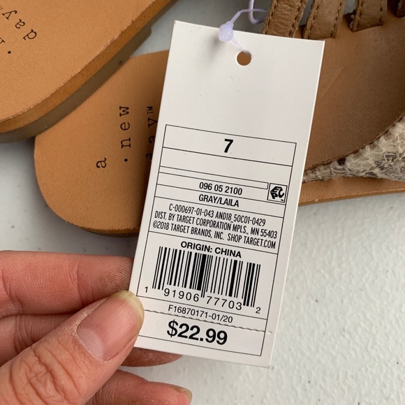 Snake Skin Strappy Sandals - Picture 4 of 5